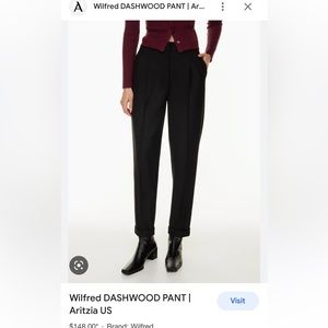 Aritzia Dashwood Pants in Black.